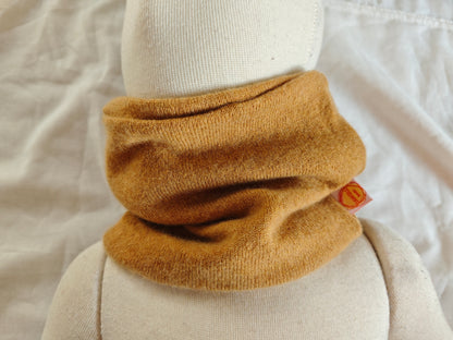 Loop für Kinder aus Upcycling Kaschmir in Senfgelb
