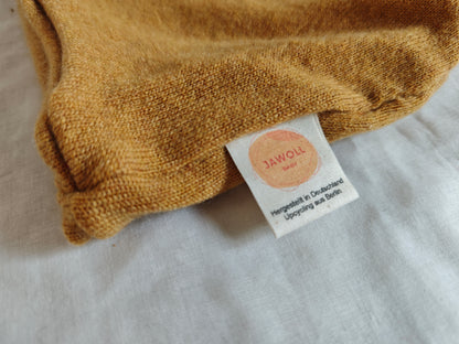 Loop für Kinder aus Upcycling Kaschmir in Senfgelb