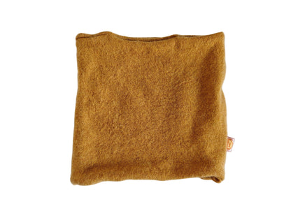 Loop für Kinder aus Upcycling Kaschmir in Senfgelb